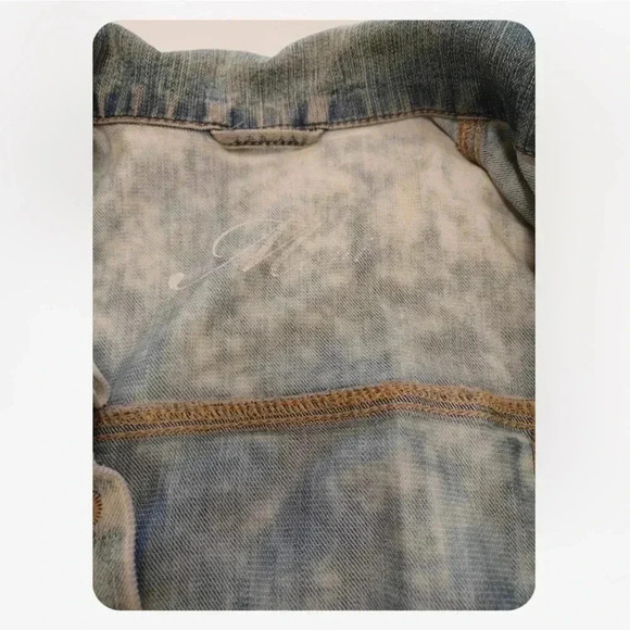 Mavi Acid Wash Light Wash Denim Jean Jacket Size XS - Picture 5 of 10